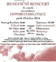 Benefiční koncert Hippoterapie 25. 4. 2014 Svitavy